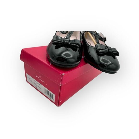 NWT Nina Toddler Girls Merrilyn T Strap Ballet Flats Black Size 3M - Picture 3 of 11